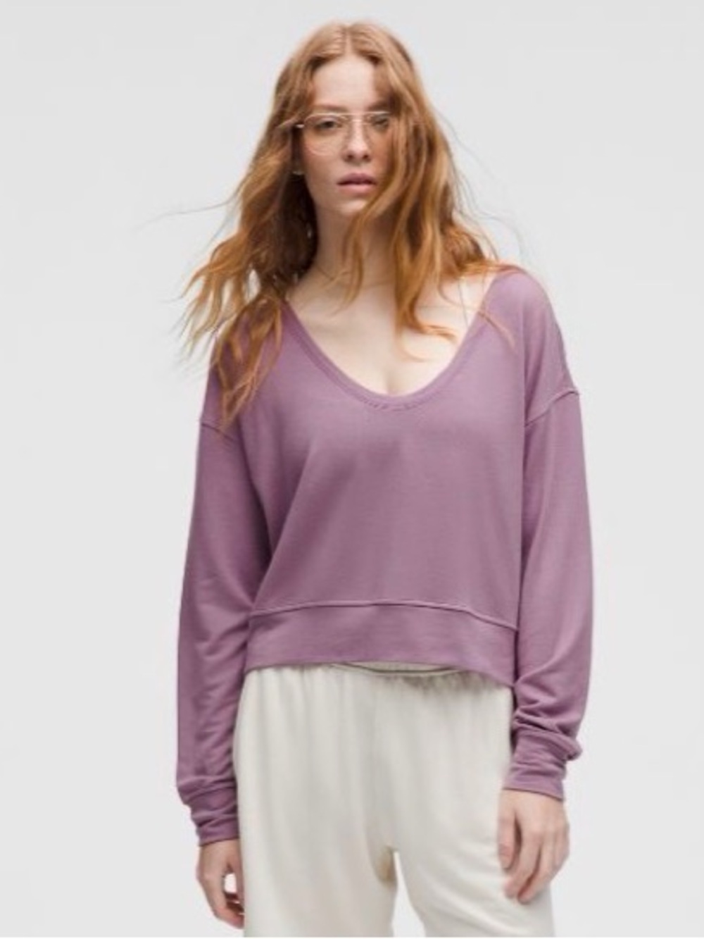 lululemon athletica Be Calm Scoop Neck Pullover, Lavender Luxe, Sz XS, NWT